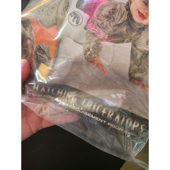 Infant Jurassic World Hatchling Triceratops Costume Baby 6-12 Months Dinosaur - Picture 3 of 10